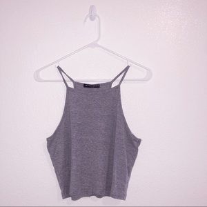 Grey Crop Top